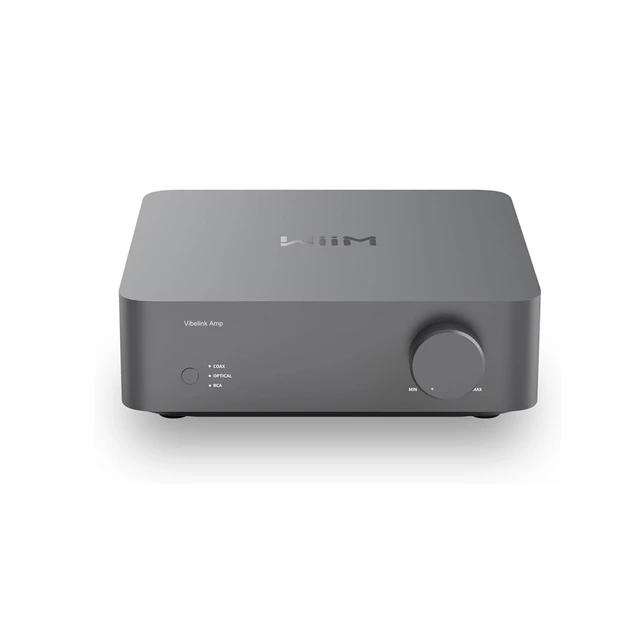 WiiM Vibelink Amp effektforsterker 2x100 watt, analoge/digitale innganger 