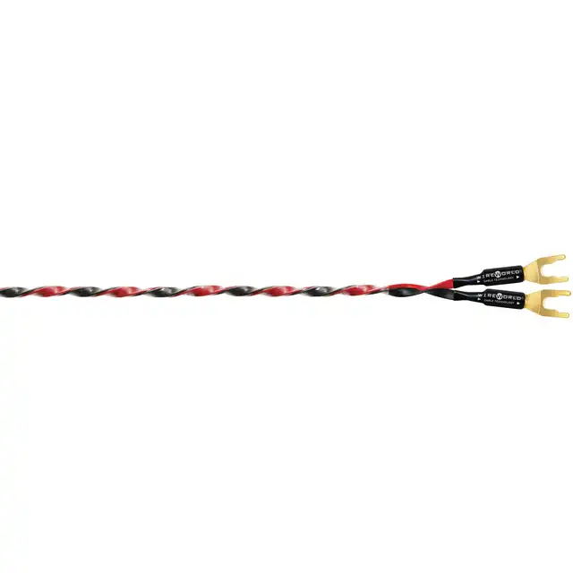 Wireworld Helicon 16OFC, 2x2,5m Stereosett høyttalerkabel, bananplugger 