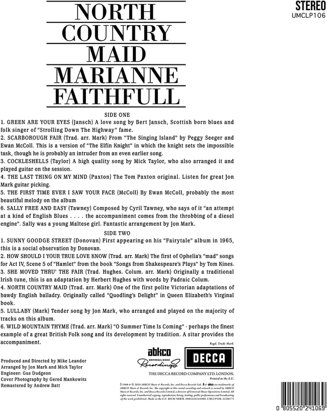 Marianne Faithfull North Country Maid (LP) 