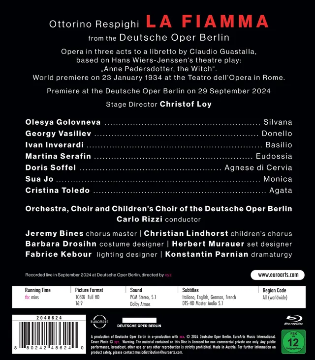 Opera Respighi: La Fiamma (BD) 