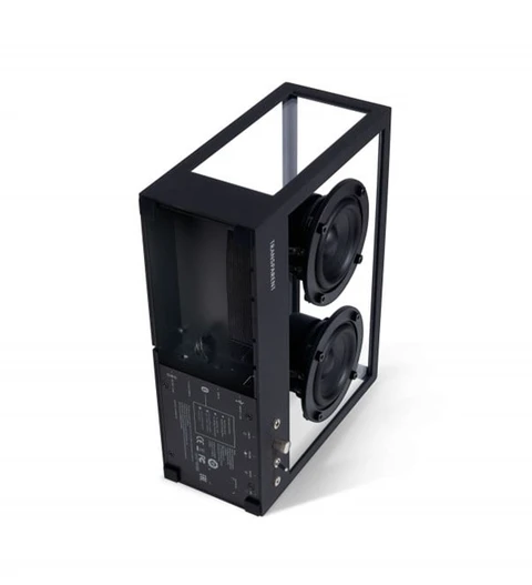 Small Transparent Speaker, svart Bluetooth, glass/aluminium 