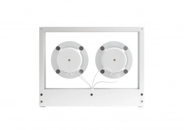 Small Transparent Speaker, hvit Bluetooth, glass/aluminium 