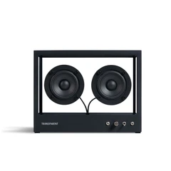 Small Transparent Speaker, svart Bluetooth, glass/aluminium