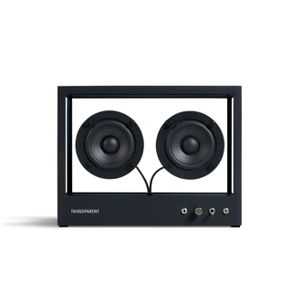 Small Transparent Speaker, svart Bluetooth, glass/aluminium