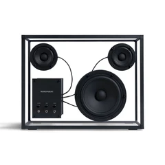 Transparent Speaker, svart Bluetooth, glass/aluminium