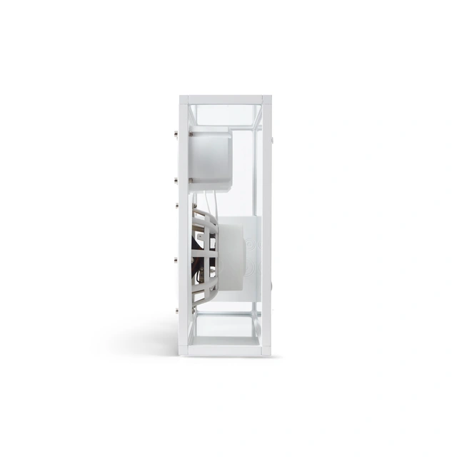 Transparent Speaker, hvit Bluetooth, glass/aluminium 