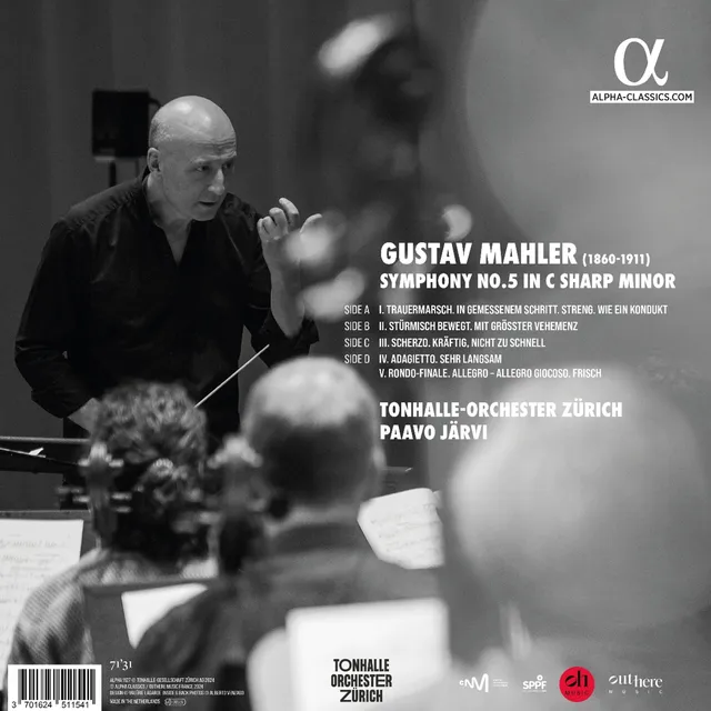 Tonhalle-Orchester Zürich Mahler: Symphony No. 5 (2LP) 