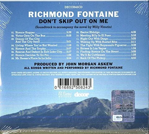 Richmond Fontaine Don't Skip Out On Me (CD) 