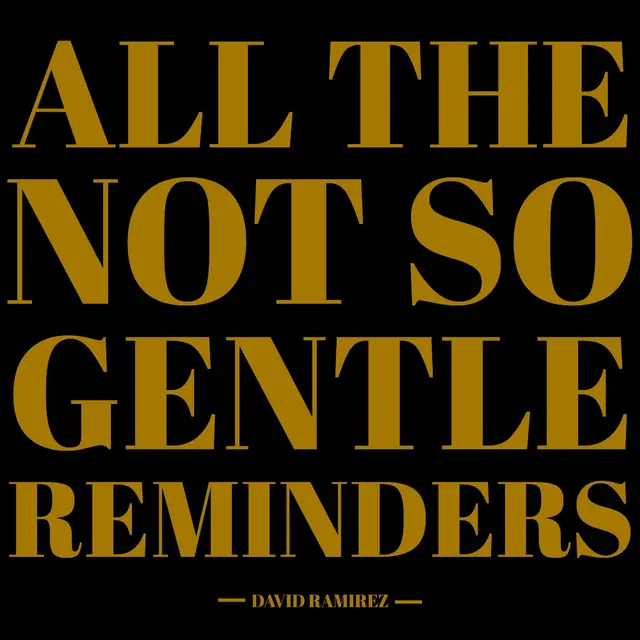 David Ramirez All The Not So Gentle Reminders (LP) 