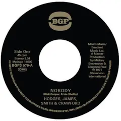 Hodges, James, Smith &amp; Crawford Nobody / It Cracks Me Up (7")