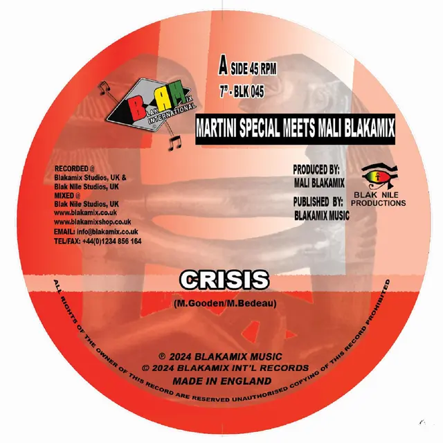 Martini Special Meets Mali Blakamix Crisis/Dub Crisis (7") 