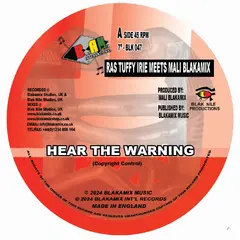 Ras Tuffy Irie Meets Mali Blakamix Hear The Warning/Dub Warning (7")