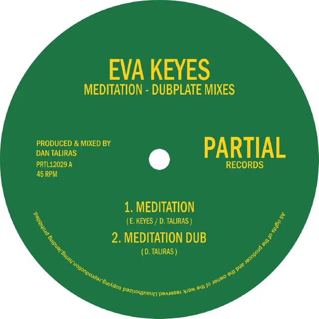 Eva Keyes Meditation - Dubplate Mixes (12") 