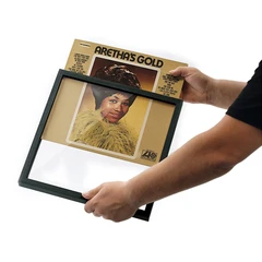 Dynavox CF1 Show And Listen LP-ramme for vegg, svart trefinish