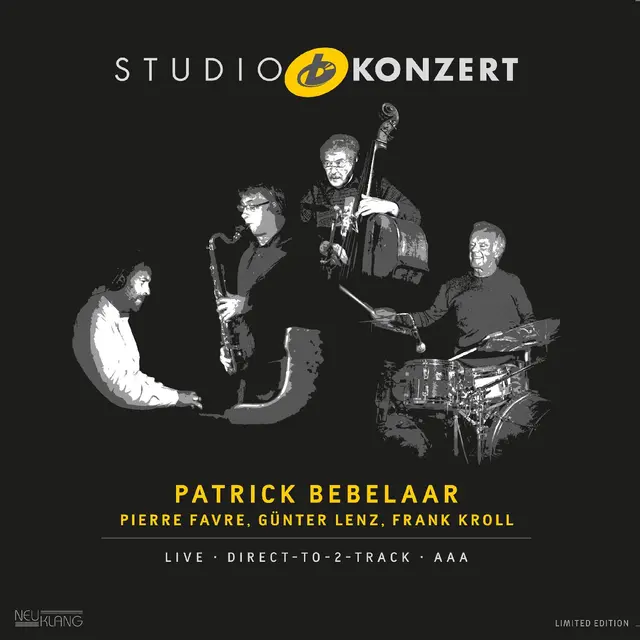 Patrick Bebelaar, Pierre Favre… Studio Konzert (LP) 