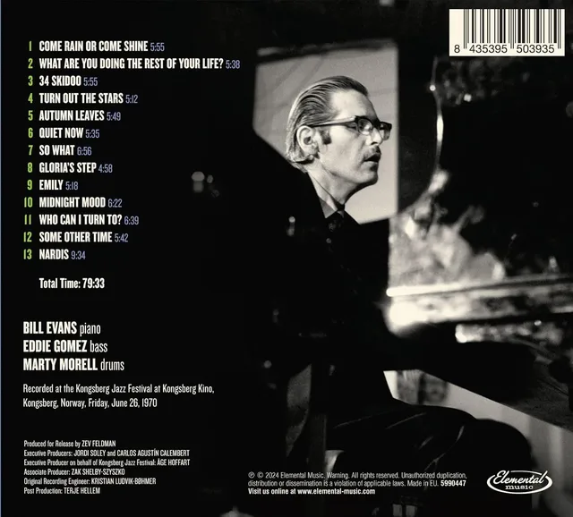 Bill Evans In Norway: The Kongsberg Concert (CD) 