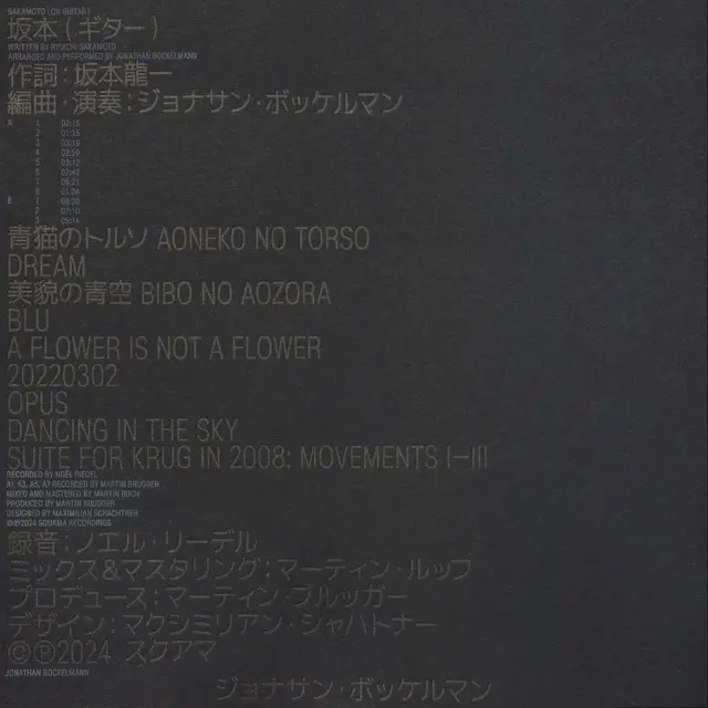 Jonathan Bockelmann Sakamoto On Guitar (LP) 