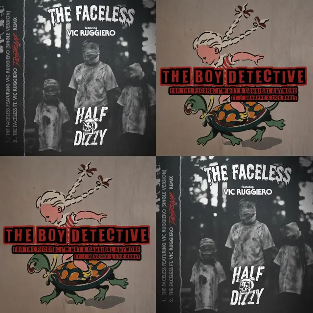 Half Dizzy & The Boy Detective The Faceless/For The Record, I'm… (7") 