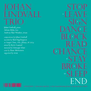 Johan Lindvall Trio End (CD)