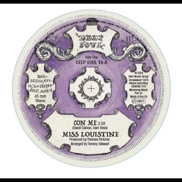 Miss Louistine/Sam Dees Con Me/Con Me (7") 