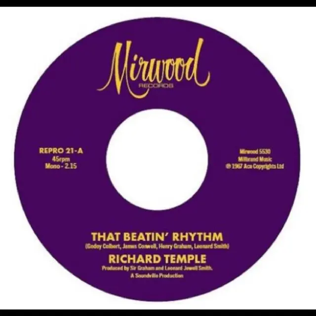 Richard Temple/Jimmy Conwell That Beatin' Rhythm/Cigarette Ashes (7") 