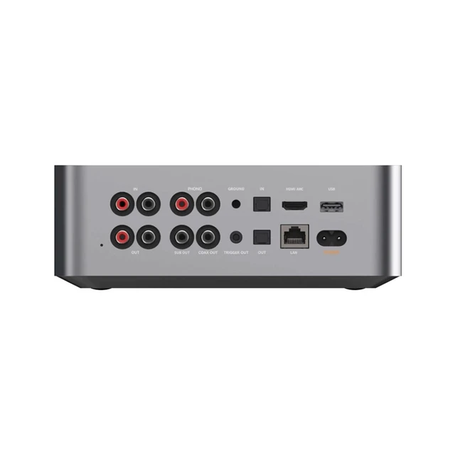 WiiM Ultra, streamer/forforsterker MM-RIAA,  HDMI-ARC, sølv 