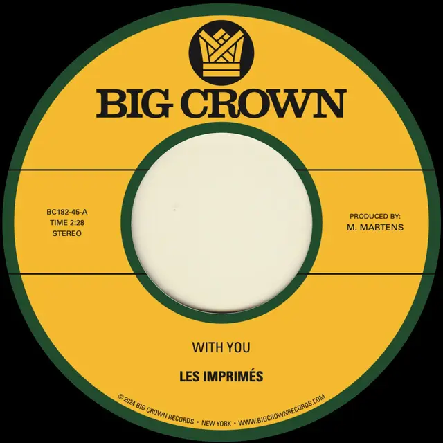 Les Imprimés With You/Only Love (7") 