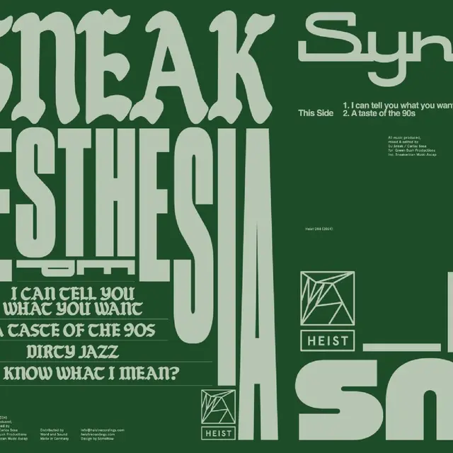 DJ Sneak Synesthesia EP (12") 