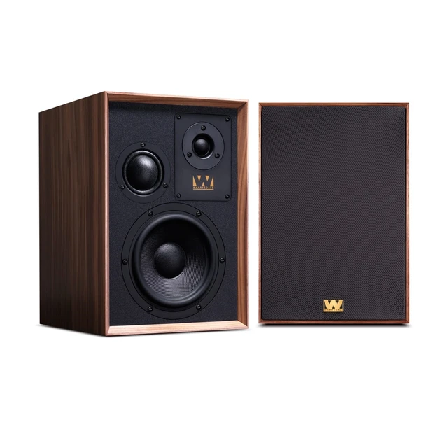 Wharfedale Super Denton, valnøtt 3-veis stativ/bokhylle-høyttaler 