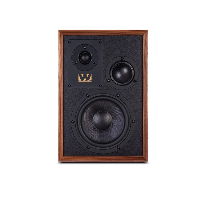 Wharfedale Super Denton, valnøtt 3-veis stativ/bokhylle-høyttaler 