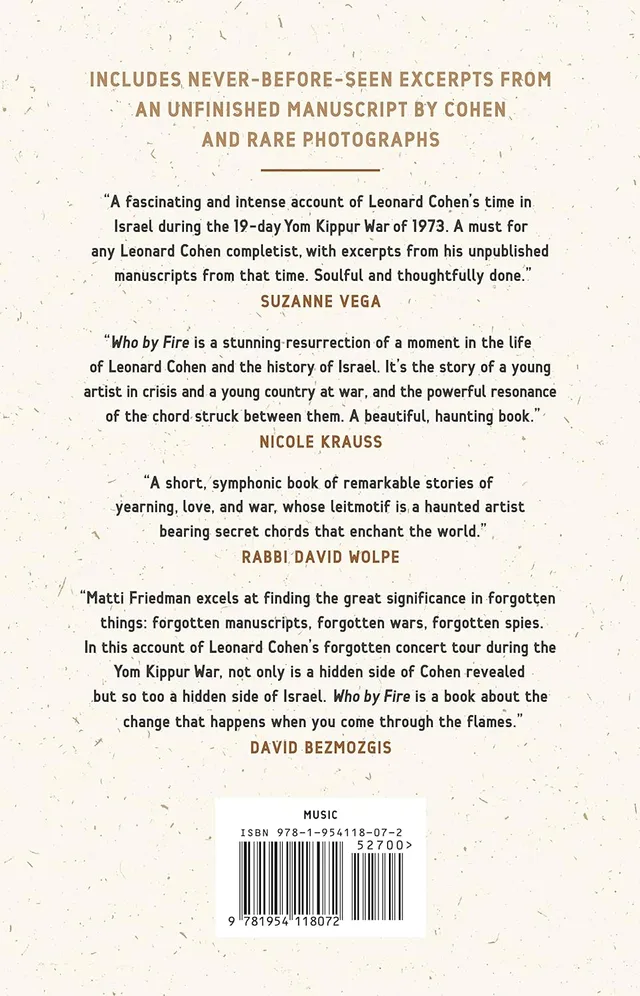 Matti Friedman Who By Fire (BOK) 