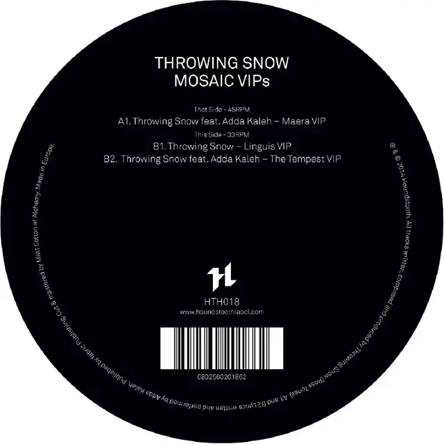 Throwing Snow Mosaic Vips (12") 