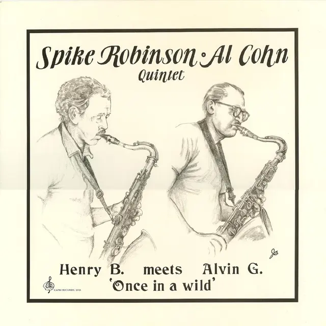 Spike Robinson & Al Cohn Henry B. Meets Alvin G.: Once In A… (LP) 