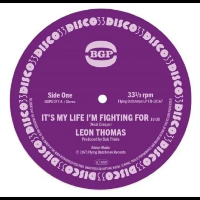 Leon Thomas It's My Life I'm Fighting For/Shape…(7") 