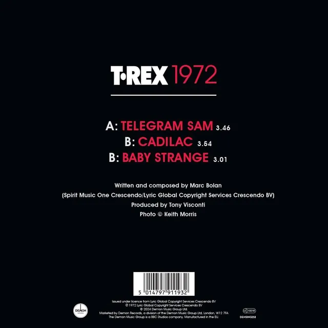 Marc Bolan & T. Rex Telegram Sam/Cadilac/Baby… - LTD (7") 