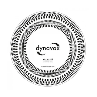 Dynavox Protractor / Strobedisk Mal for montering av pickup