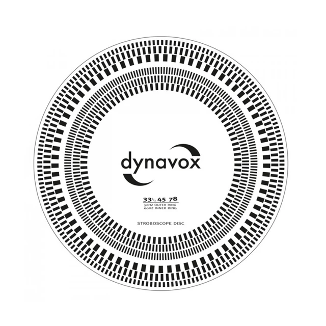 Dynavox Protractor / Strobedisk Mal for montering av pickup 