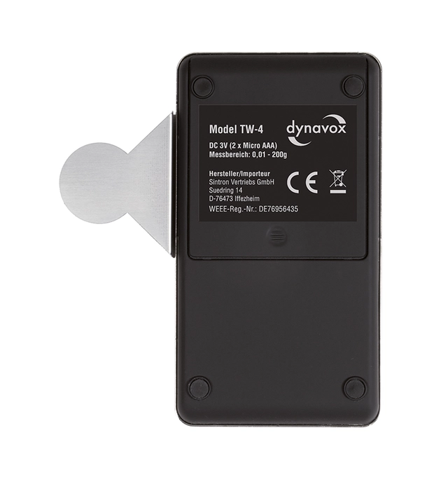 Dynavox TW4 Elektronisk stifttrykksvekt Elektronisk pickup-vekt, +/- 0,01 gram 