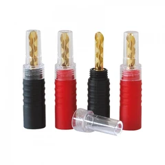 Dynavox bananplugger til høyttalerkabel 2 stk røde og 2 stk svarte bananplugger