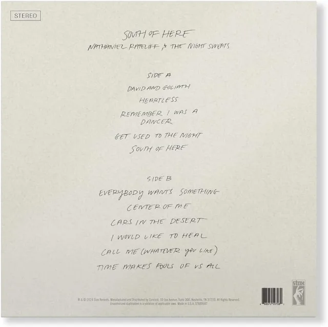 Nathaniel Rateliff & The Night Sweats South Of Here (LP) 