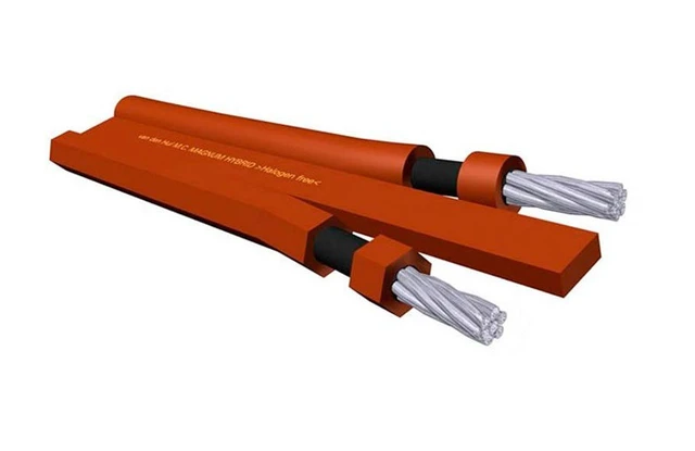 Van Den Hul Magnum Hybrid, 2x2,5 m Stereosett høyttalerkabel, bananplugger 