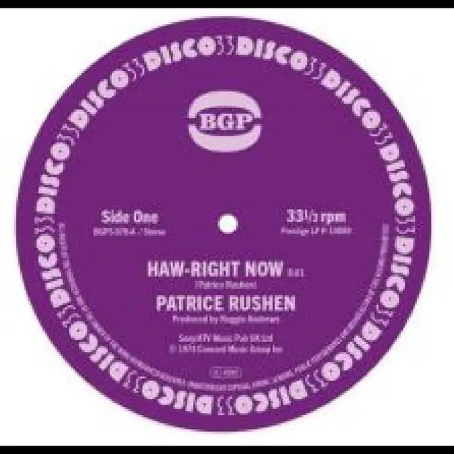Patrice Rushen Haw-Right Now / Kickin' Back (7") 