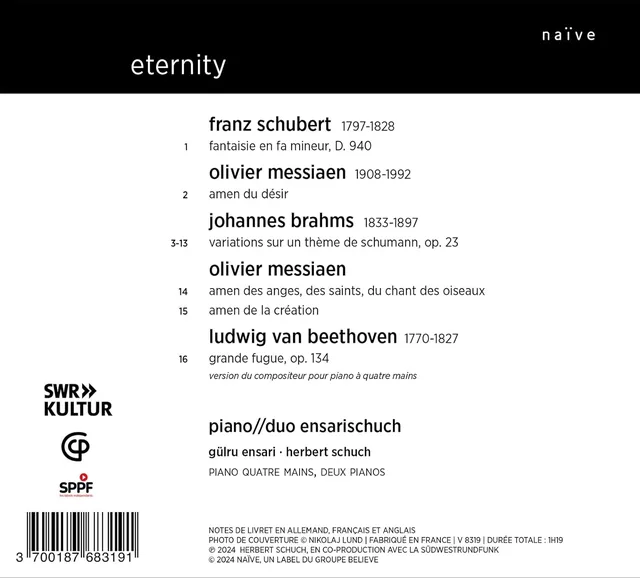 Gülru Ensari & Herbert Schuch Eternity (CD) 