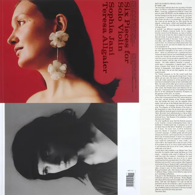 Sophia Jani & Teresa Allgaier Six Pieces For Solo Violin (LP) 