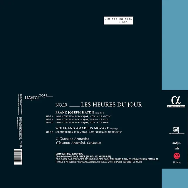 Il Giardino Armonico Haydn: Les Heures Du Jour, Vol. 10 (2LP) 