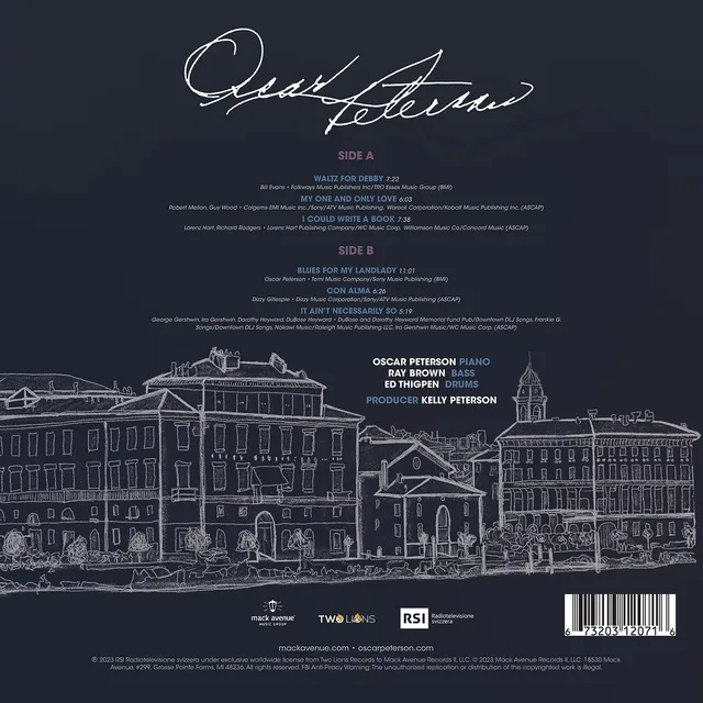 Oscar Peterson Con Alma - Live in Lugano, 1964 (LP) 