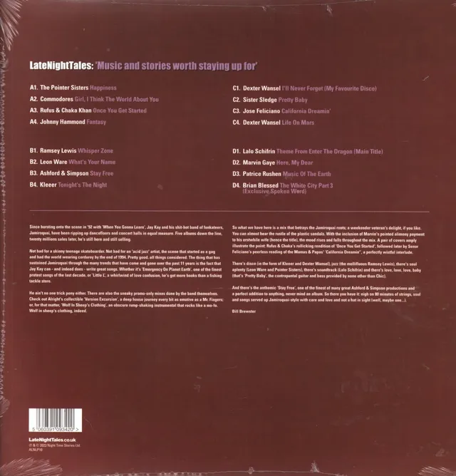 Diverse Artister Late Night Tales - Jamiroquai (2LP) 