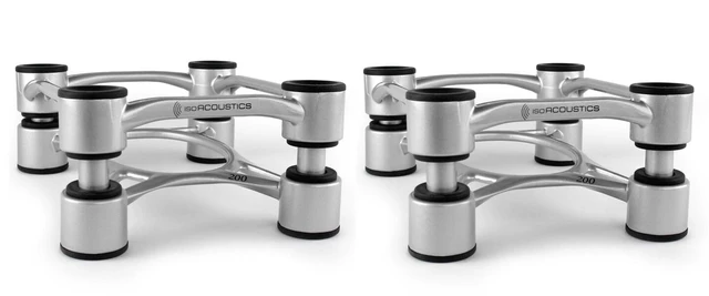 IsoAcoustics Aperta 200, sølv Isolasjonsstativ, opptil 34 kg, pr par 
