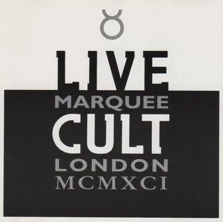 The Cult Live Cult, Marquee London MCMXCI (2CD)