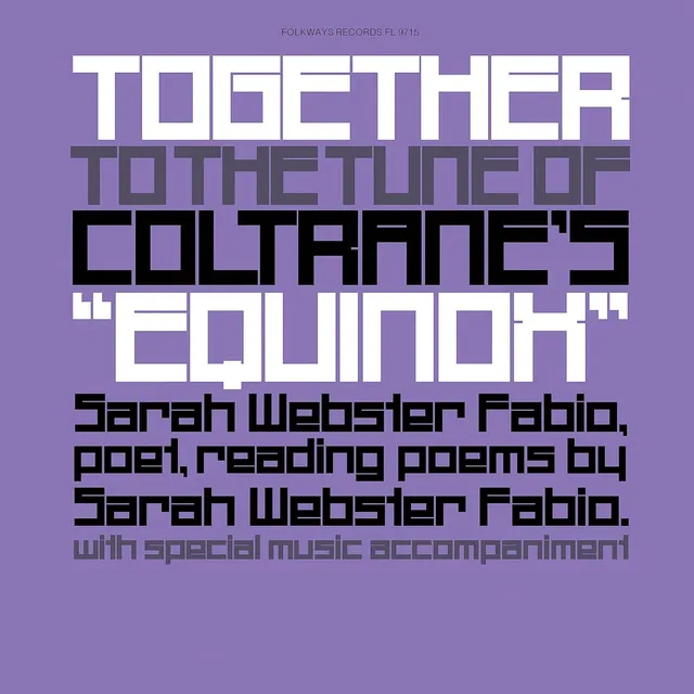 Sarah Webster Fabio Together To The Tune Of Coltrane's… (LP) 